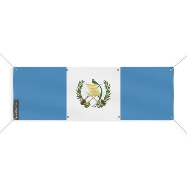 Guatemalan lippubanneri 8 silmukkaa 150x450 cm