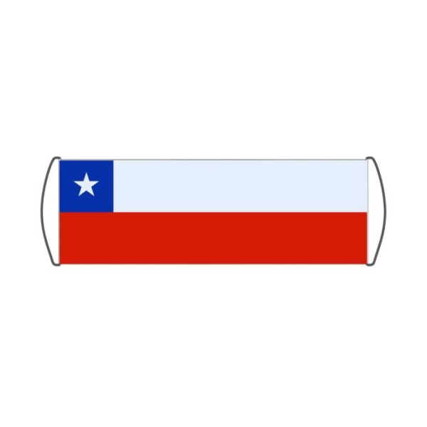 Chile Flag Scroll Banner 17x50cm