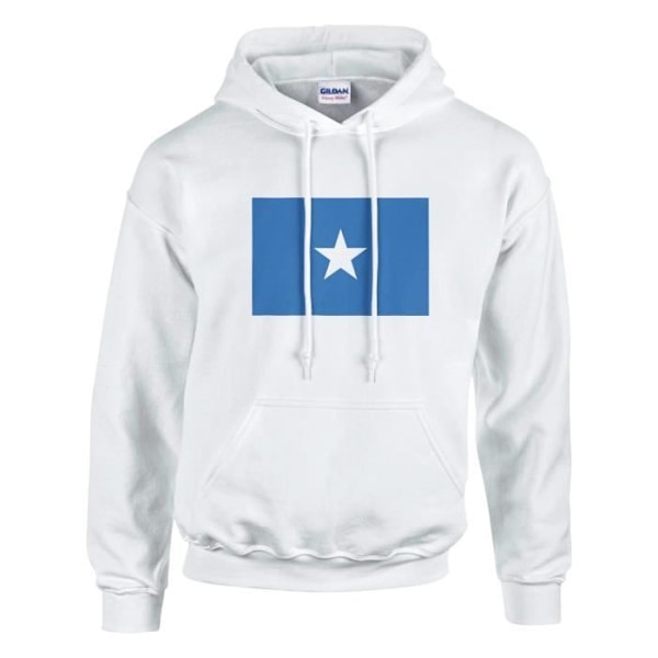 Somalia Flag hættetrøje i hvid Vit XXL