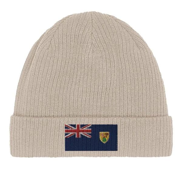 "Bonnet Drapeau Îles Turques-et-Caïques i Beige" Beige