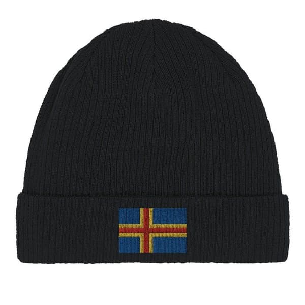 Bonnet Flag Åland i Sort Svart
