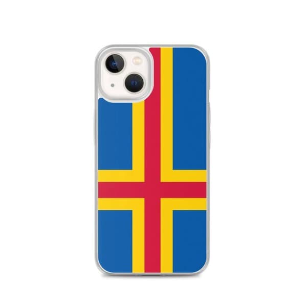 Coque - PIXELFORMA - iPhone 13 - Ålandsflag - Fuld beskyttelse - Blød Ålands flagga