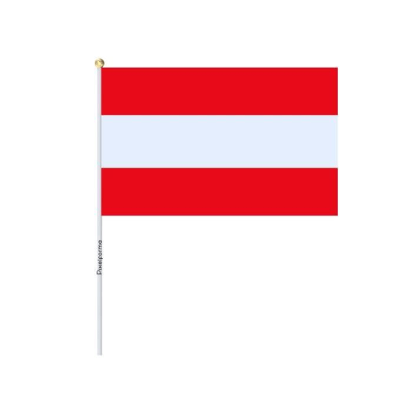 Partier Mini Flag of Austria 14x21cm i 100 stykker