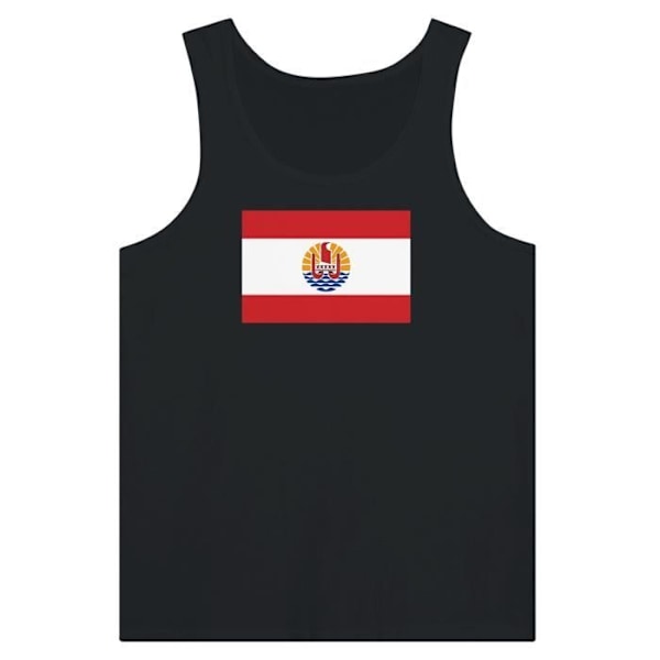 Fransk Polynesien Flag Tank Top i Sort Svart jag