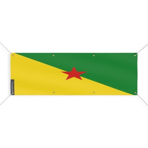Guyana Flag Banner 8 Eyelets 200x600 cm