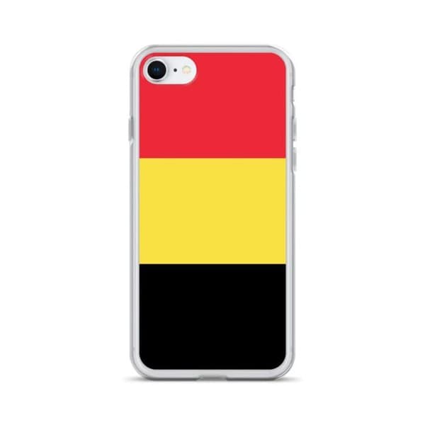 Belgisk Flag Case til iPhone 8 Flerfärgad