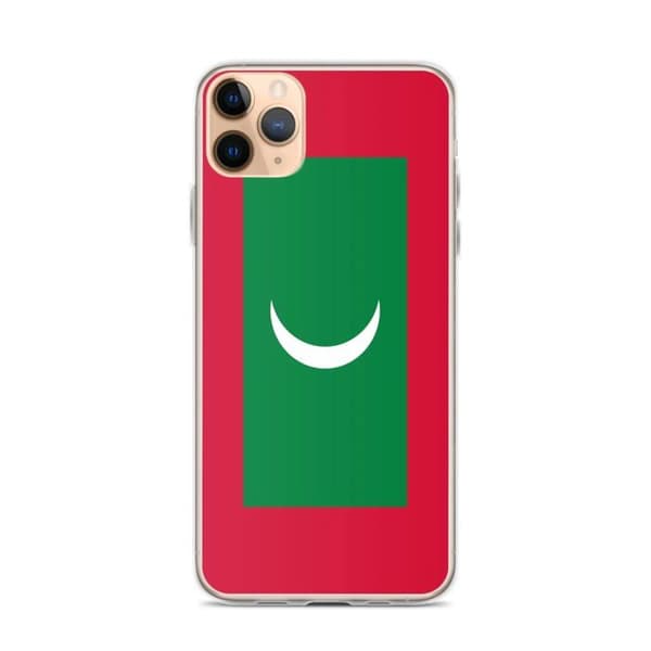 Coque Telefon Flagga Maldiverna - iPhone 11 Pro Max Flerfärgad