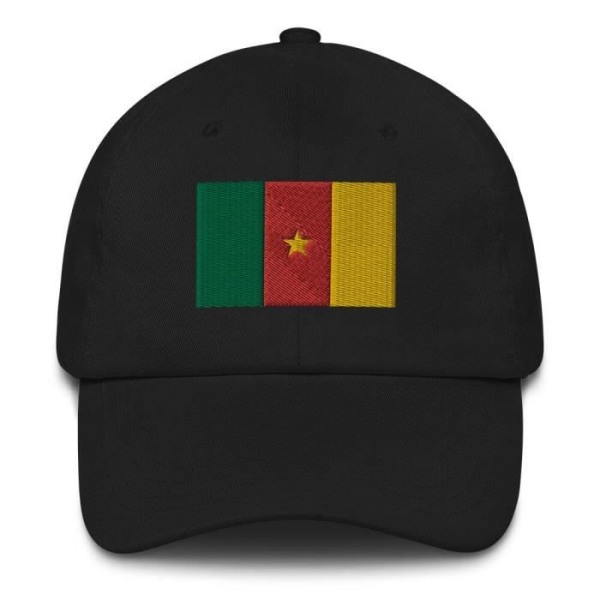 Cameroun Flag Kasket Sort