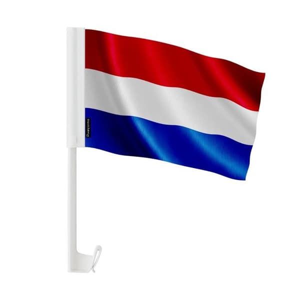 Flag - Multicolor - Netherlands - 10 pieces - 14 x 21 cm - Polyester Flerfärgad