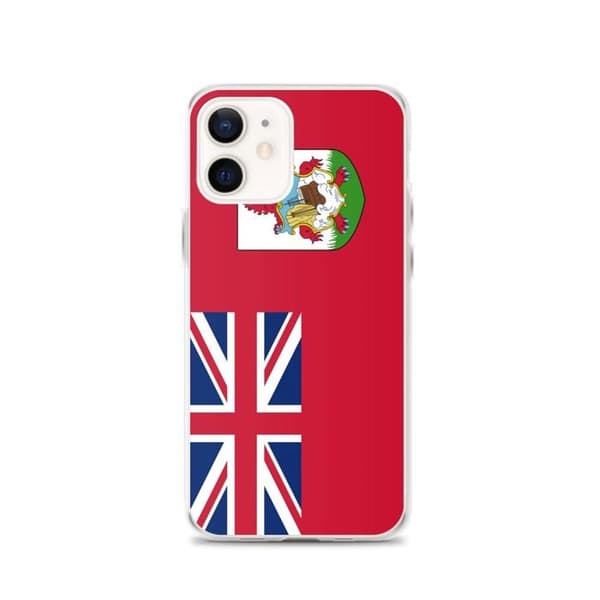 Skydd för iPhone - PIXELFORMA - iPhone 12 - Bermuda-flagg - Mjuk silikon - Lätt design Bermudas flagga