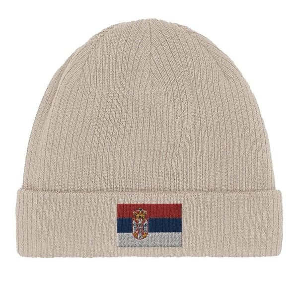 Hatteflag Serbien i Beige Beige