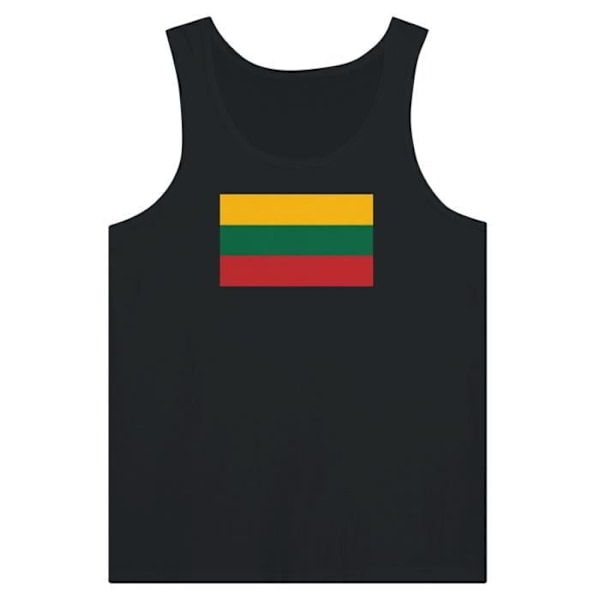 Lithuania Flag Tank Top i sort Svart S