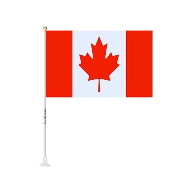 Mini sugekopflag Flag of Canada 14x21cm i 1 stk