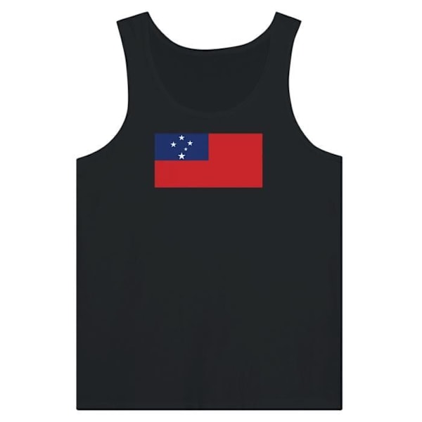 Samoa Flag Tank Top i Sort Svart M