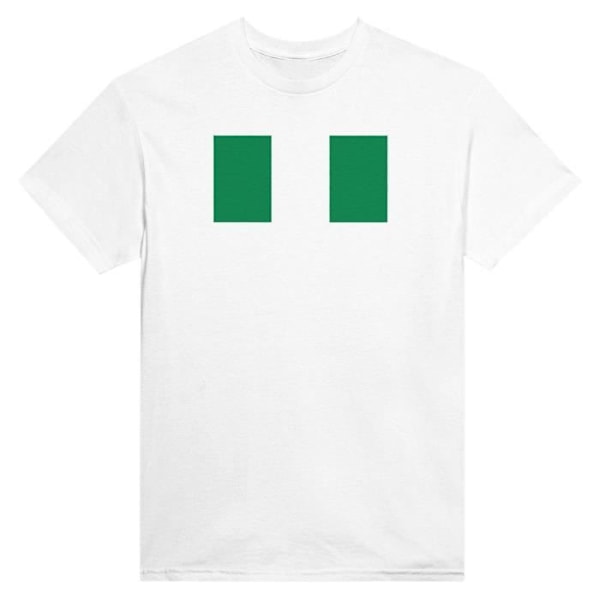 Nigeria Flag T-shirt i hvid farve Vit XXXL