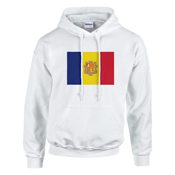 Moldova Flag Hoodie i Vit Vit XXL