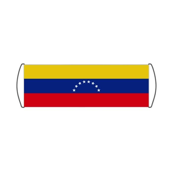 Rullande banderoll Venezuelas flagga i 24x70cm