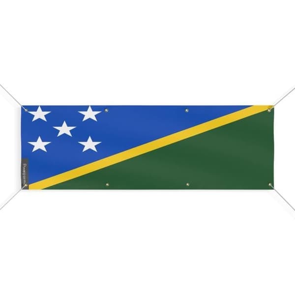 Salomonsaarten lippulippu 8 silmukkaa 110x330 cm