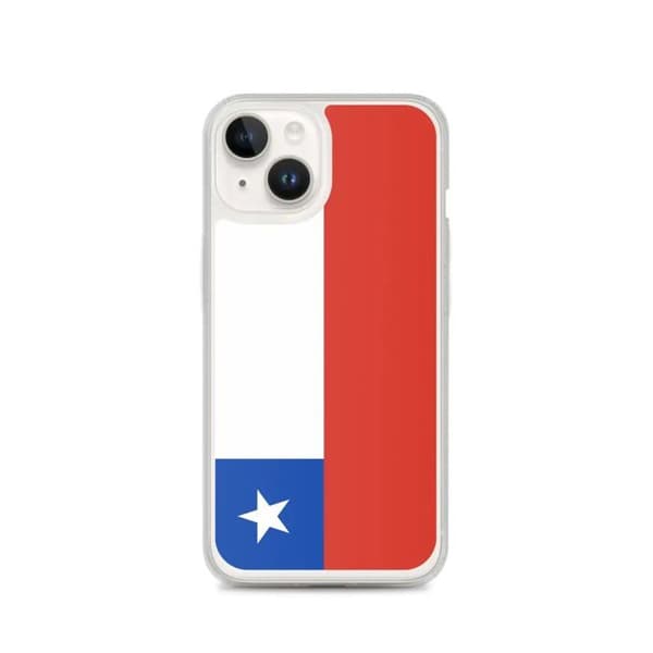Coque - PIXELFORMA - iPhone 14 - Chile's flag - Fuld beskyttelse - Blødt silicium Röd