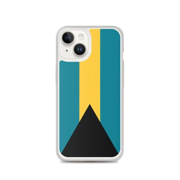 Coque - PIXELFORMA - iPhone 14 - Bahamas flag - Blødt silikone - Fuld beskyttelse Blå