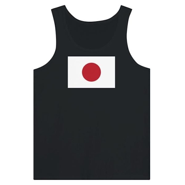 Japan Flag Linne i Svart Svart XXL