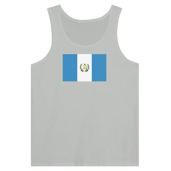 Guatemala Flag Tank Top i Grå Grå XL