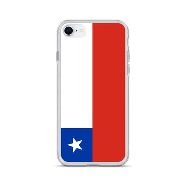 Coque - PIXELFORMA - iPhone 8 Plus - Chileansk flagga - Fullt skydd - Mjuk silikon Röd