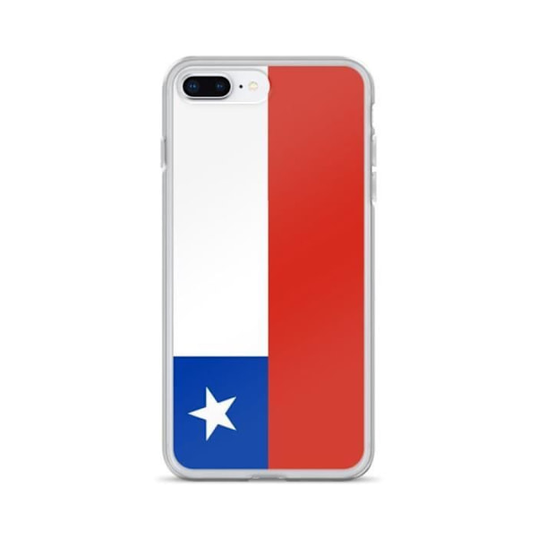 Coque - PIXELFORMA - iPhone 8 Plus - Chile's flag - Fuld beskyttelse - Blød silikone Röd