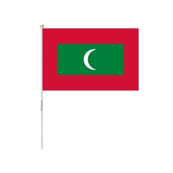 Mini Flag of Maldives 14x21cm i polyester