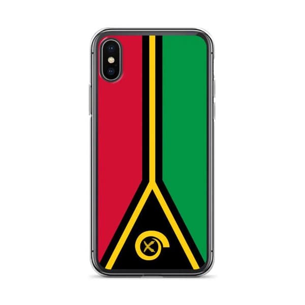 Coque Telefon Flag Vanuatu - iPhone X Flerfärgad