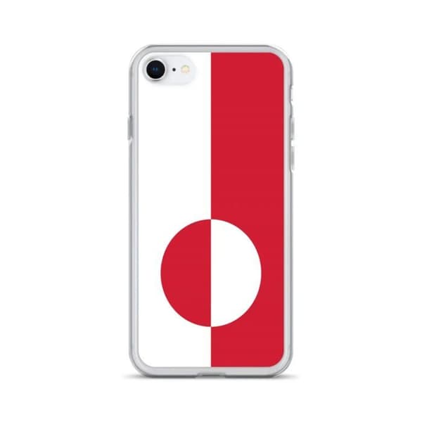 Coque iPhone - PIXELFORMA - iPhone 6 - Grønlands flag - Fuld beskyttelse - Blødt silikone Grönlands flagga