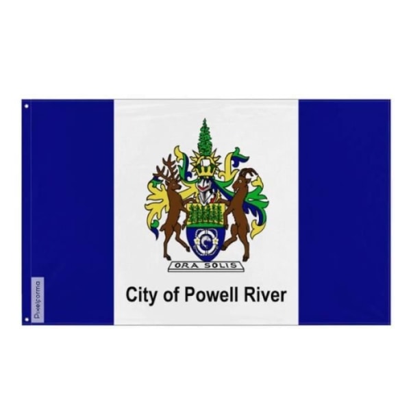 Powell River flag 128x192cm i polyester