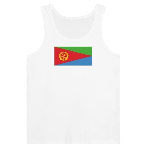 Eritrea Flag Tank Top i Vit Vit XL