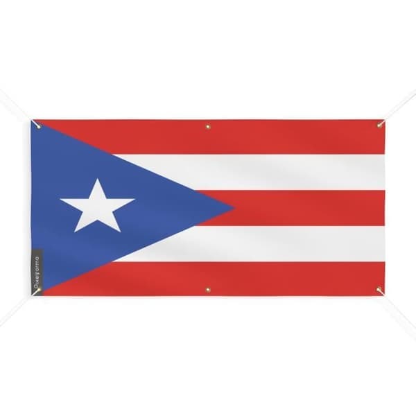 Puerto Ricon lippu 6 silmukkaa 60x120cm polyesteriä