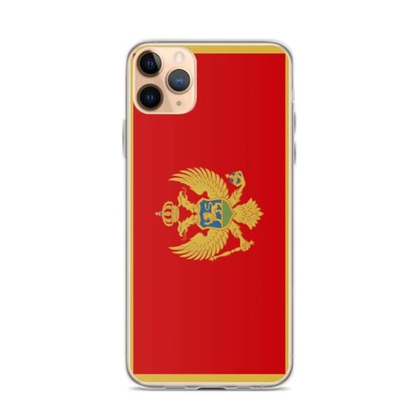Coque Telefon Flag Montenegro - iPhone 11 Pro Max Flerfärgad