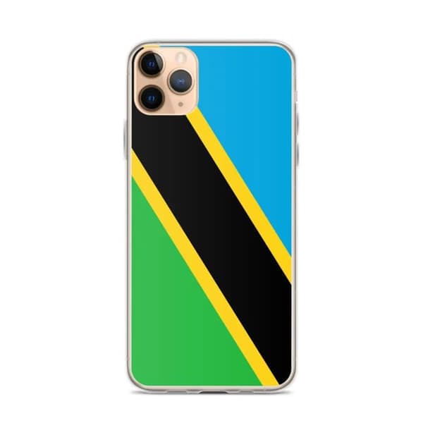 iPhone case - iPhone 11 Pro Max - Tanzania flag - Soft - Multicolor - Vertical Flerfärgad
