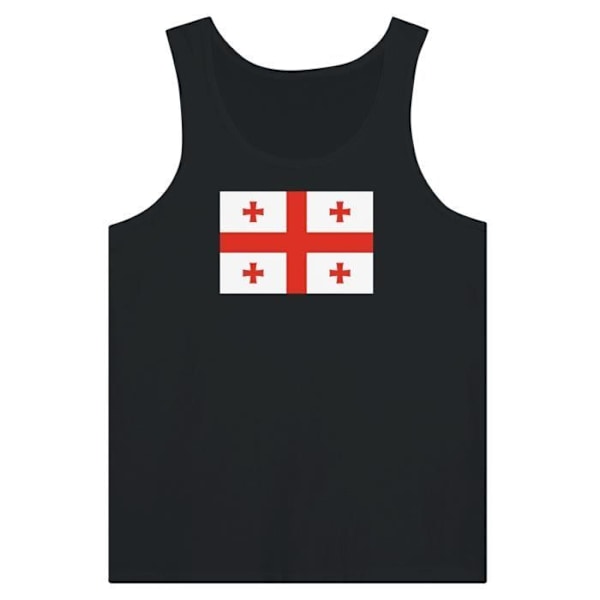 Georgia Flag Tank Top i Sort Svart S