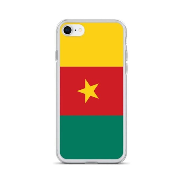 Coque - PIXELFORMA - iPhone 7 - Camerouns flag - Blød - Fuld beskyttelse Grön