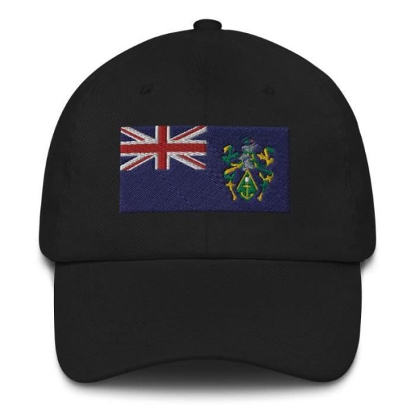 Pitcairn Islands Flag Cap Svart
