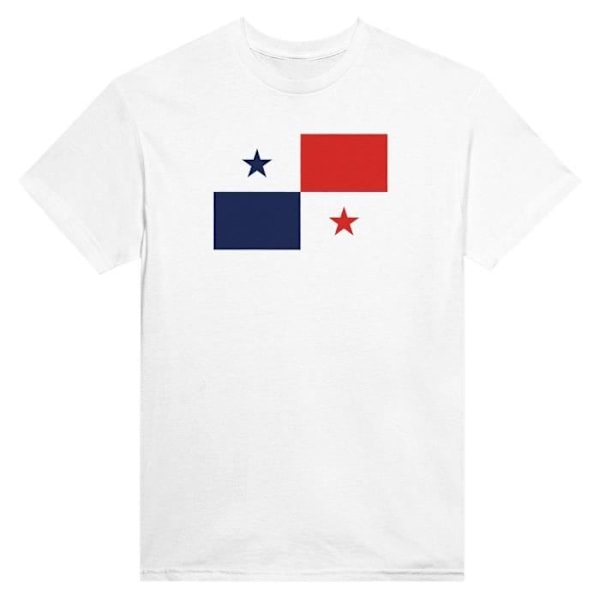 Panama Flag T-shirt i hvid farve Vit jag