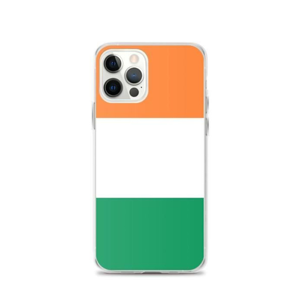 Coque - PIXELFORMA - iPhone 12 Pro - Irlands flag - Fuld beskyttelse - Blød Grön