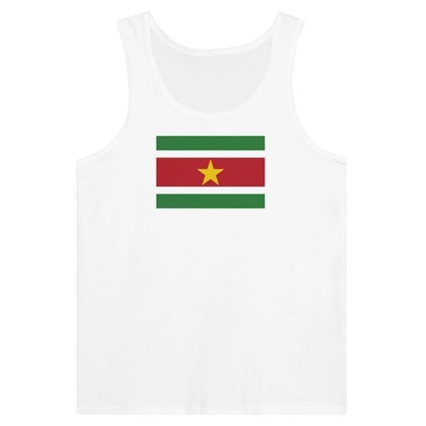 Surinam Flag Tank Top i Vit Vit jag