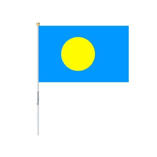 Lots Mini Flag of Palau 14x21cm i 100 stycken