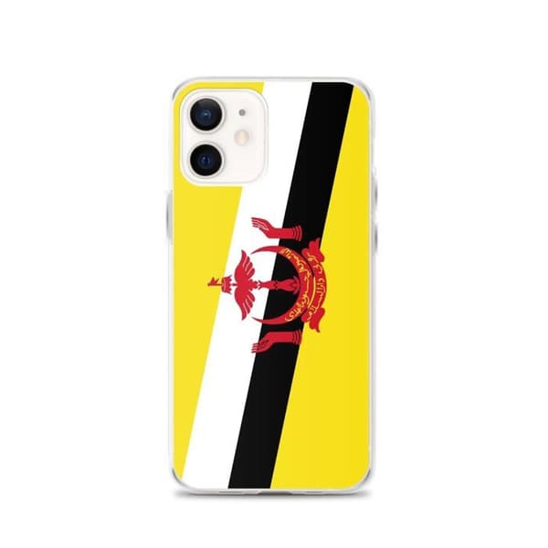 Coque Telefon Flagga Brunei - iPhone 12 Flerfärgad