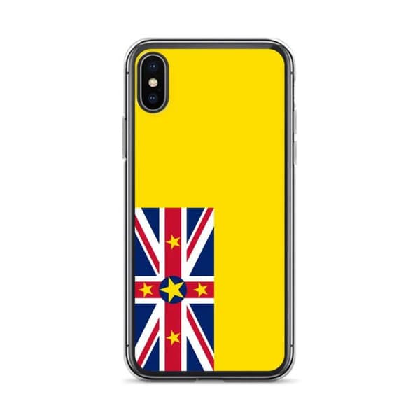 Coque iPhone - PIXELFORMA - iPhone X - Niue Flag - Blødt silikon - Fuld beskyttelse niue flagga