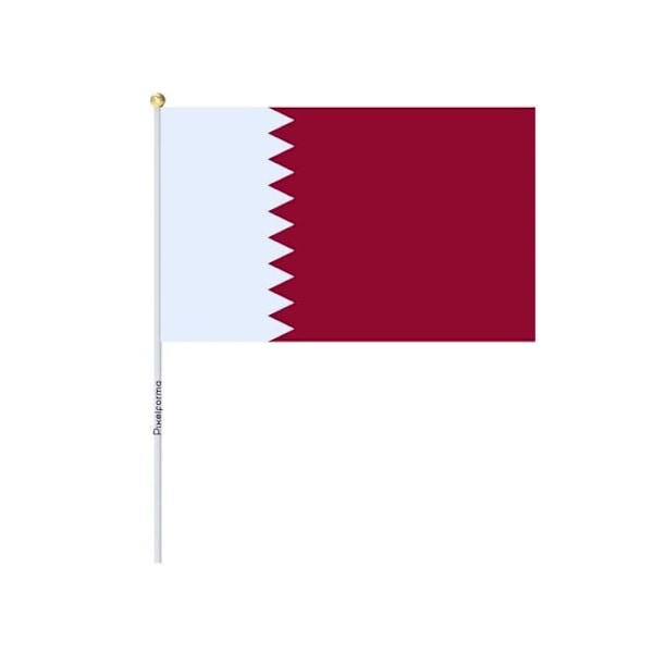 Lots Mini Flag of Qatar i 20x30cm i 50 stycken