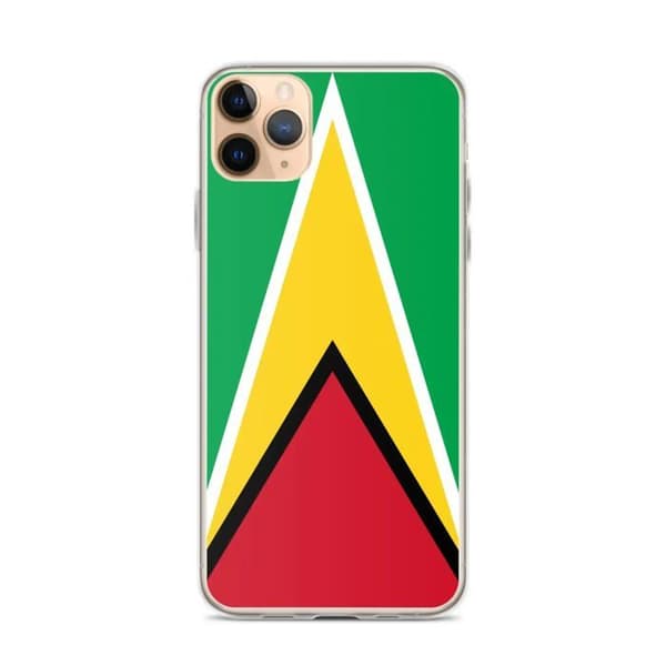 Coque Telefon Flag Guyana - iPhone 11 Pro Max Flerfärgad