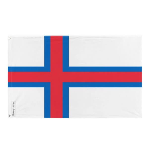 Färsaarten lippu 192 x 288 cm Flerfärgad