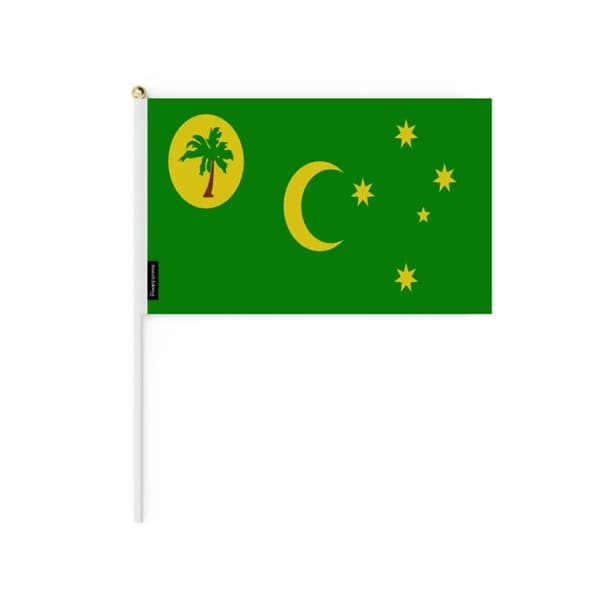 Mini Flag - Cocos Islands - 30 x 45 cm - 100 pieces - Polyester - Double-sided - Multicolored Flerfärgad