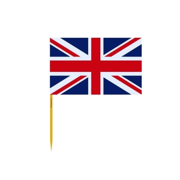 Storbritannien flagga tandpetare i förpackningar om 100 stycken 12 cm längd